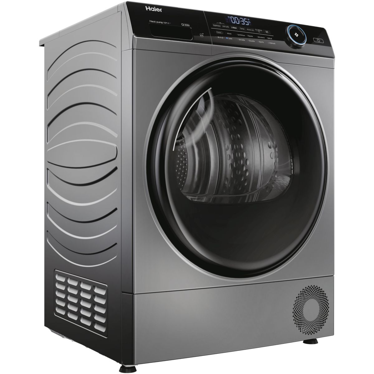 Sèche linge pompe à chaleur HD100-A2959RE-FR silver, HAIER