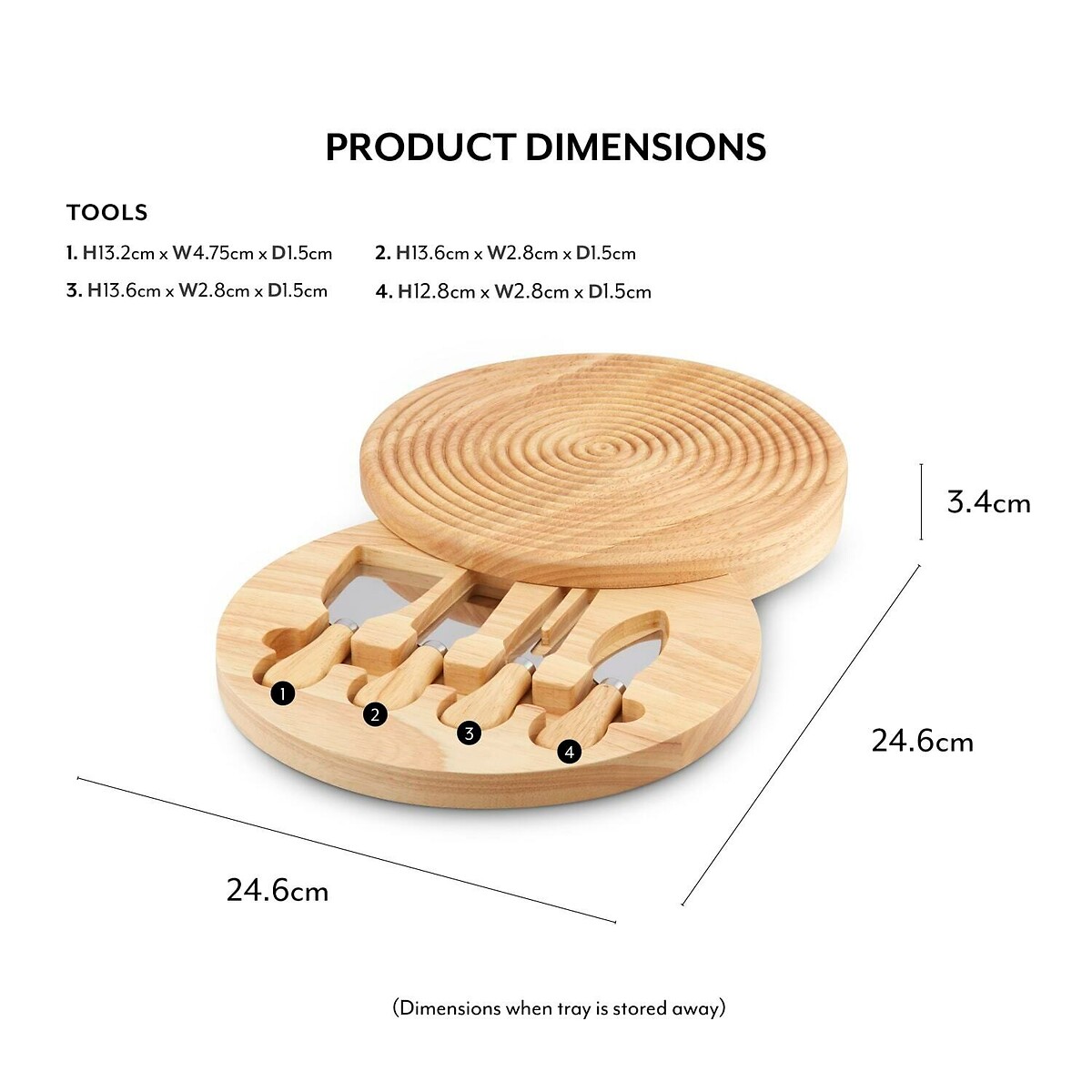 Colour Me Happy Cheeseboard Set brown              , SUR LA TABLE 