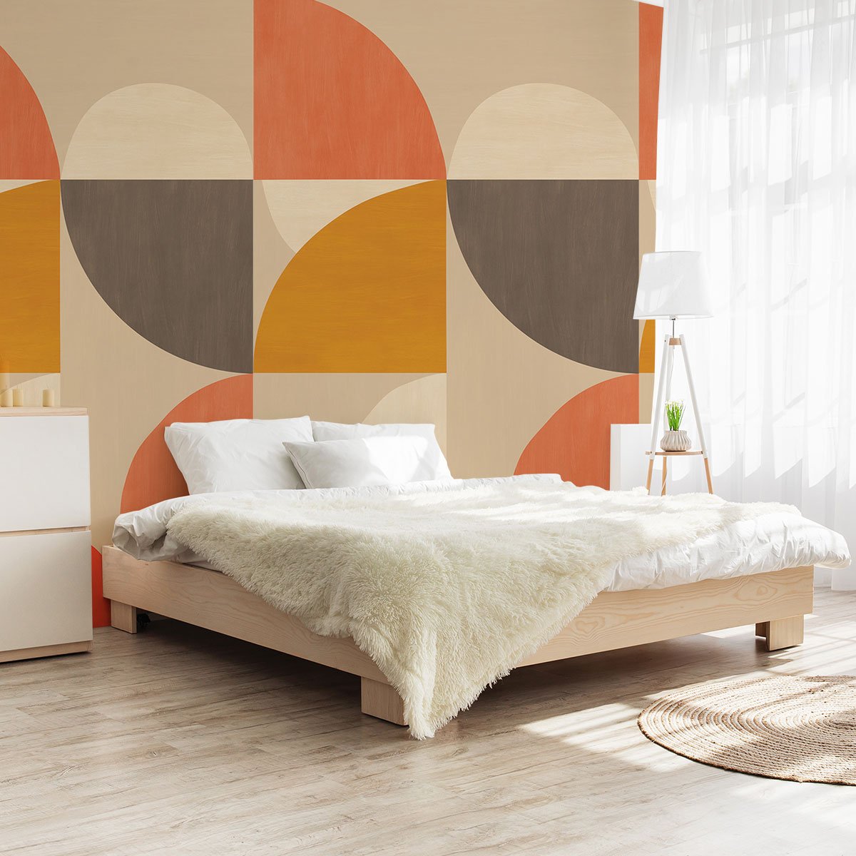 Papier peint, baia beige, HEXOA