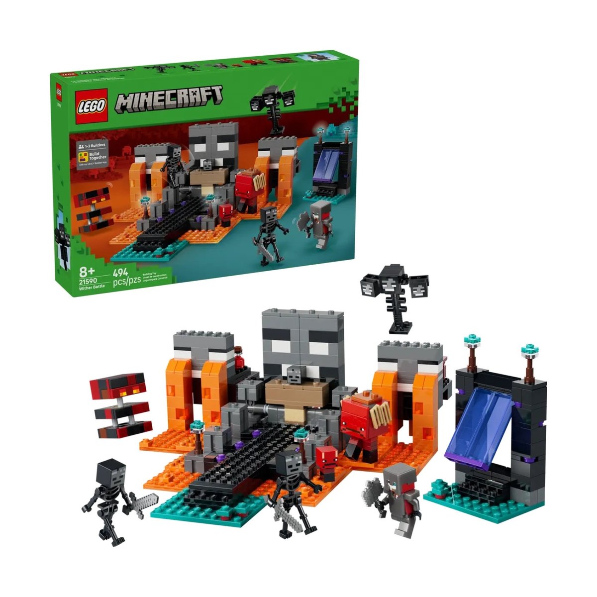 Mineraft La bataille du Wither multicolore, LEGO