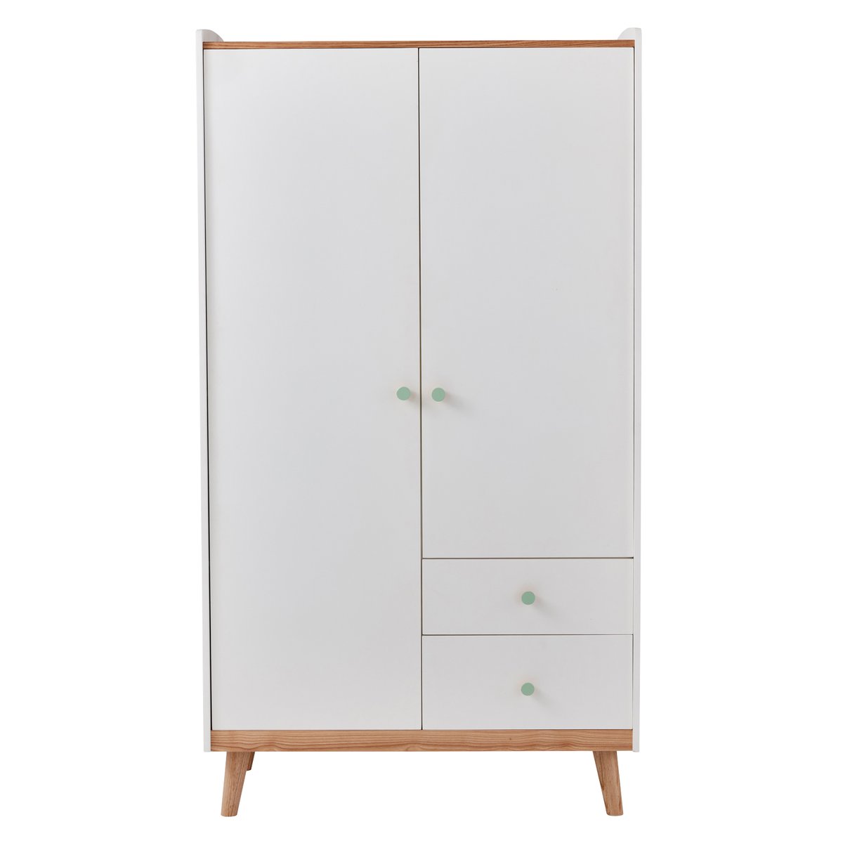 Armoire 2 portes LIGNE CONFETTI blanc, VERTBAUDET