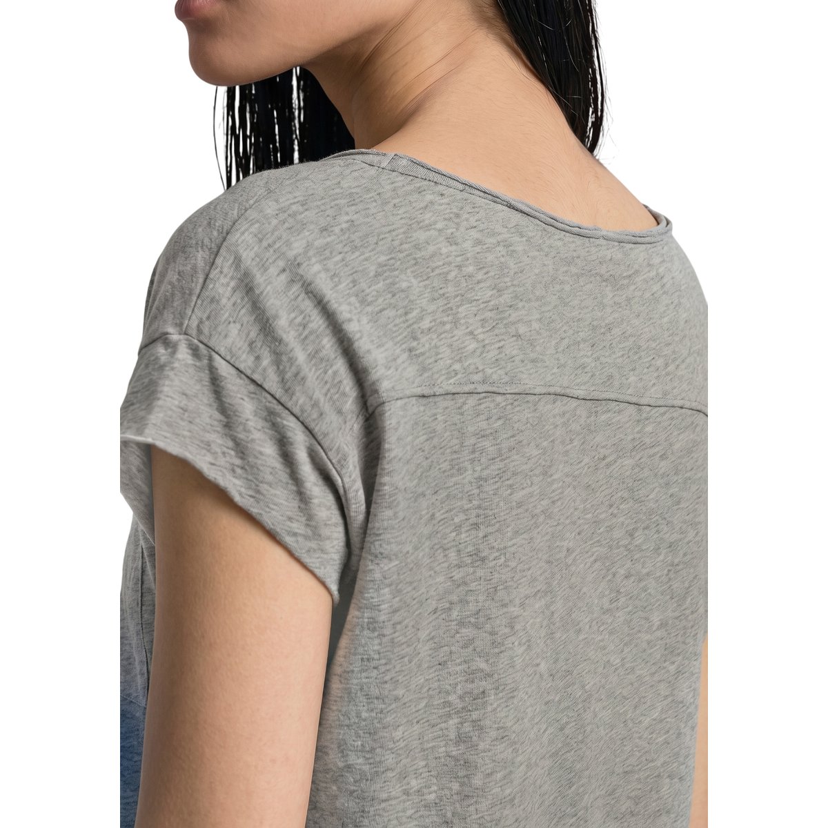 T-shirt relaxed en coton biologique gris, MARC O’POLO DENIM