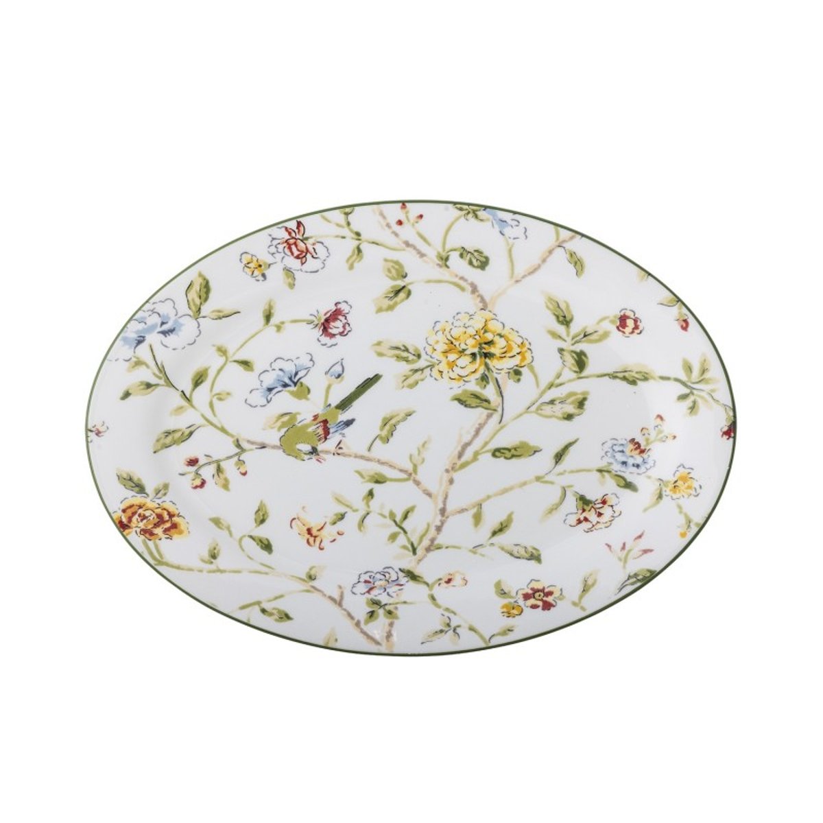 Plat de service ovale grès floral Bloomie multicolore, BLOOMINGVILLE