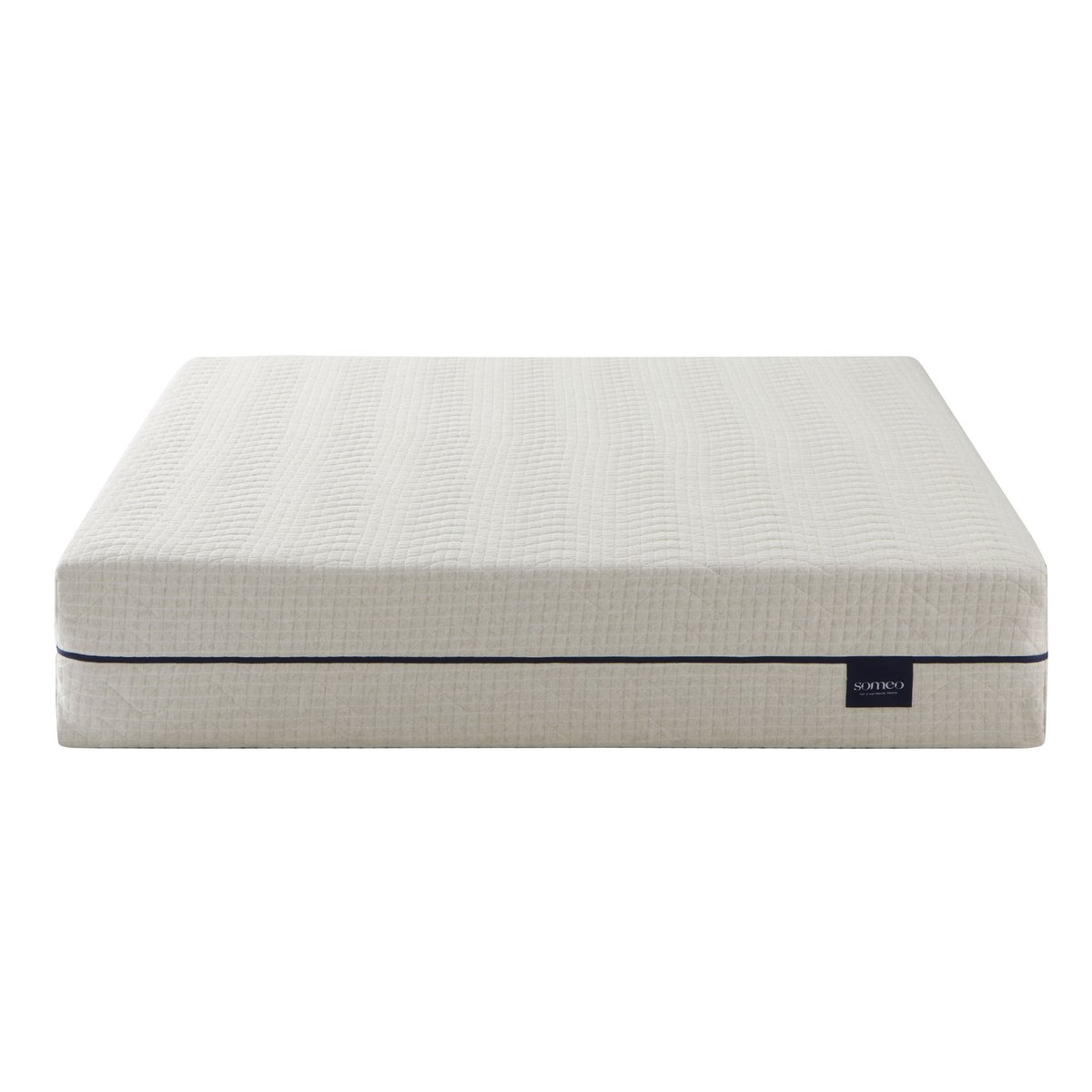 Matelas éco-responsable ressorts et latex naturel Aube 600 ecru, SOMEO