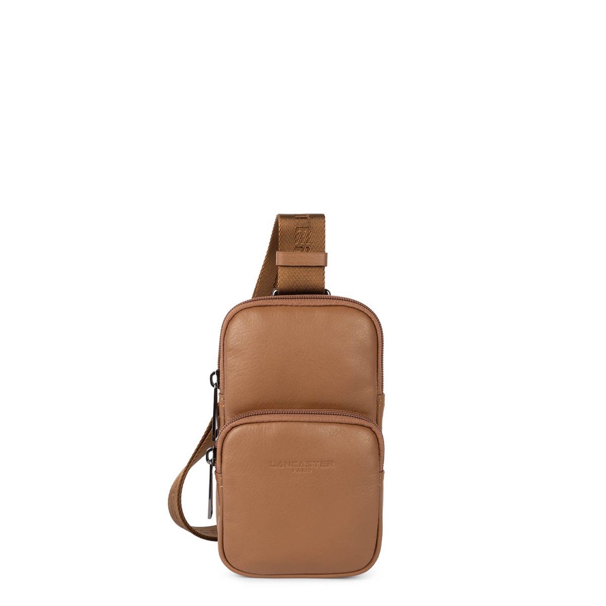 Sacoche SOFT VINTAGE HOMME camel, LANCASTER