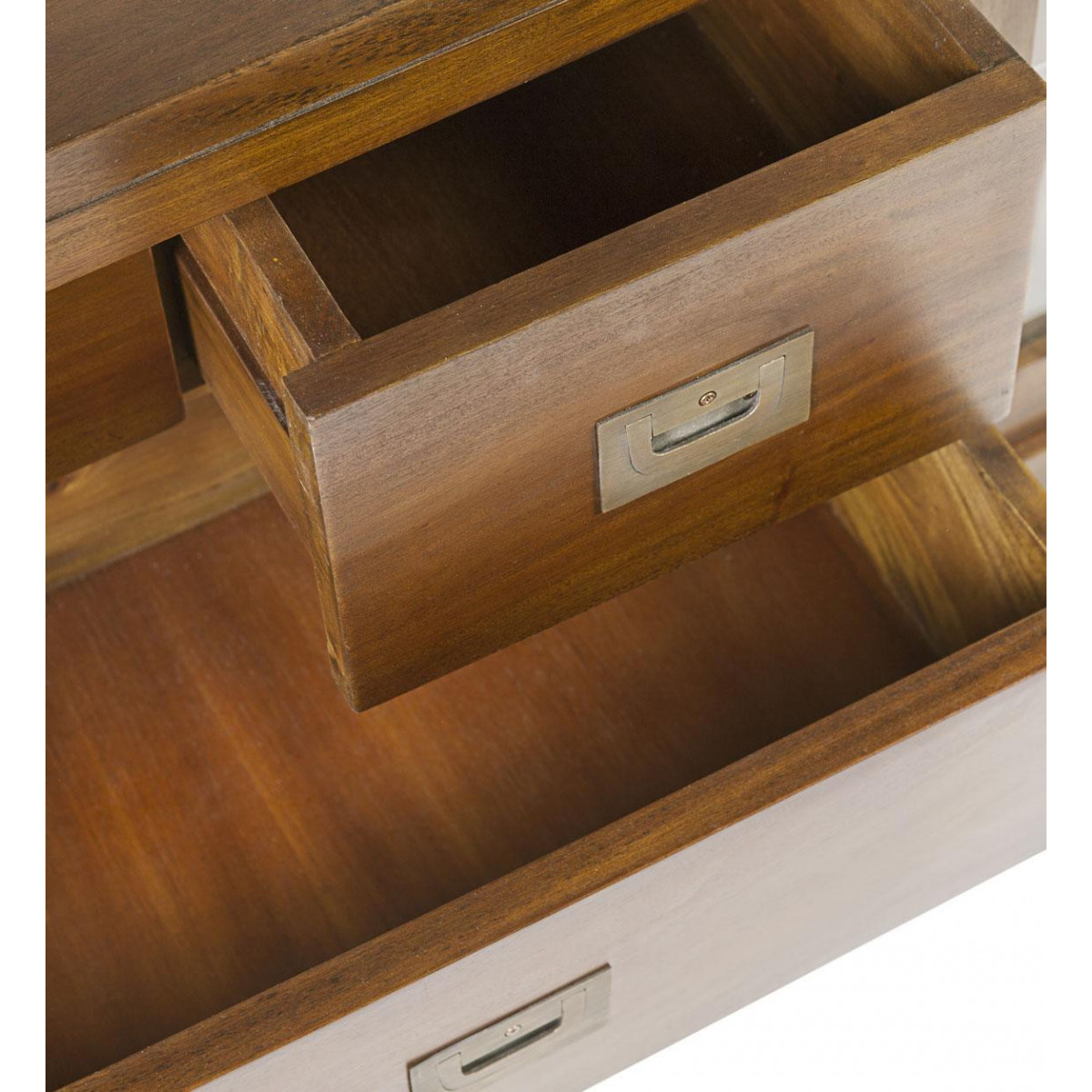 Meuble tv 3 tiroirs bronze marron, DECORATION D’AUTREFOIS