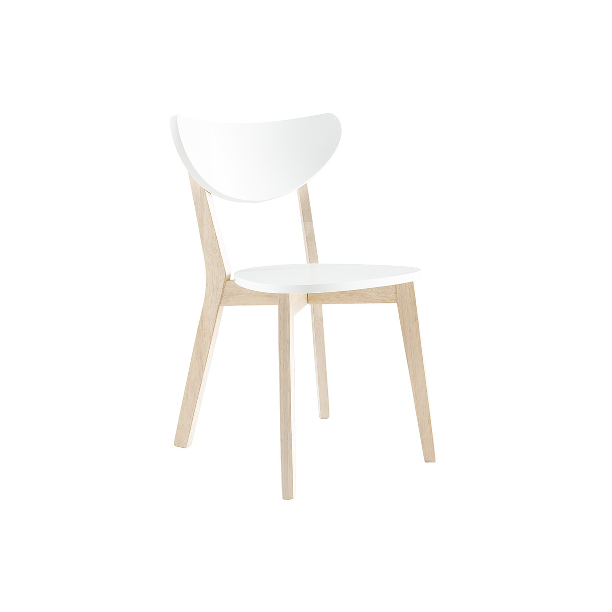Chaises scandinaves (lot de 2) LEENA blanc, MILIBOO
