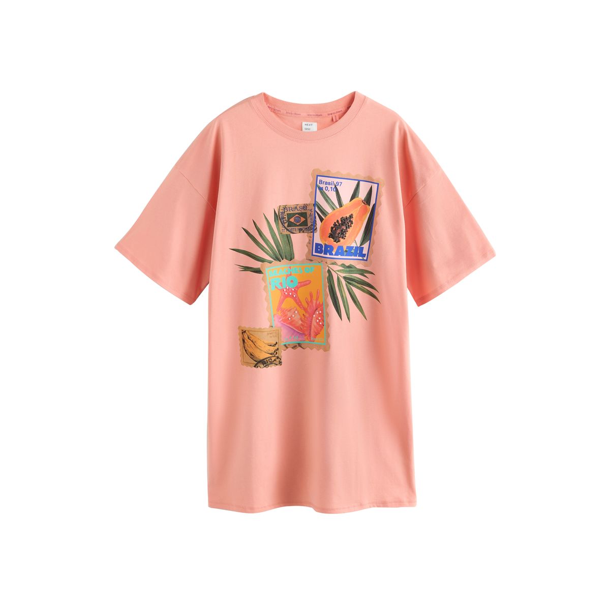 Chemise de nuit papaye corail, NEXT