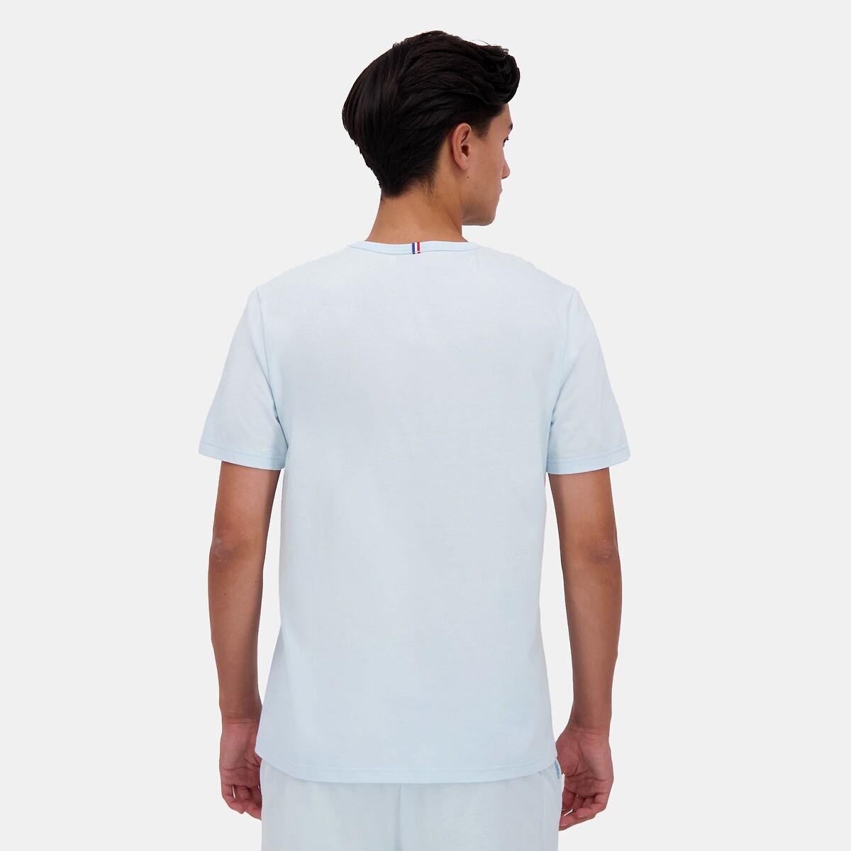 T-shirt manches courtes logo ton sur ton bleu ciel, LE COQ SPORTIF