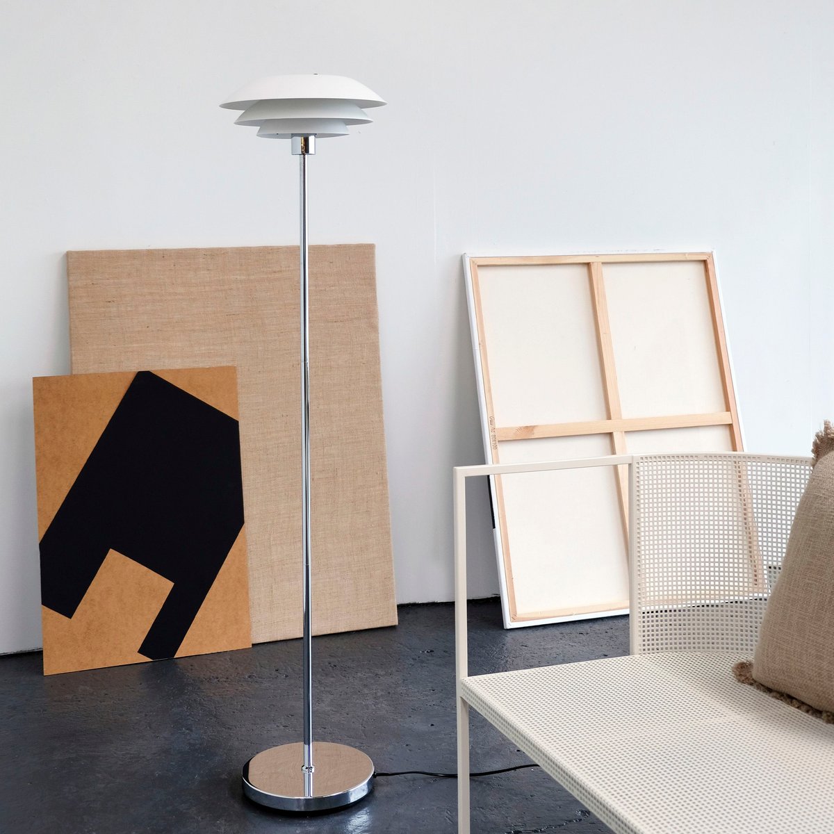 Lampadaire DL31 blanc, DYBERG LARSEN