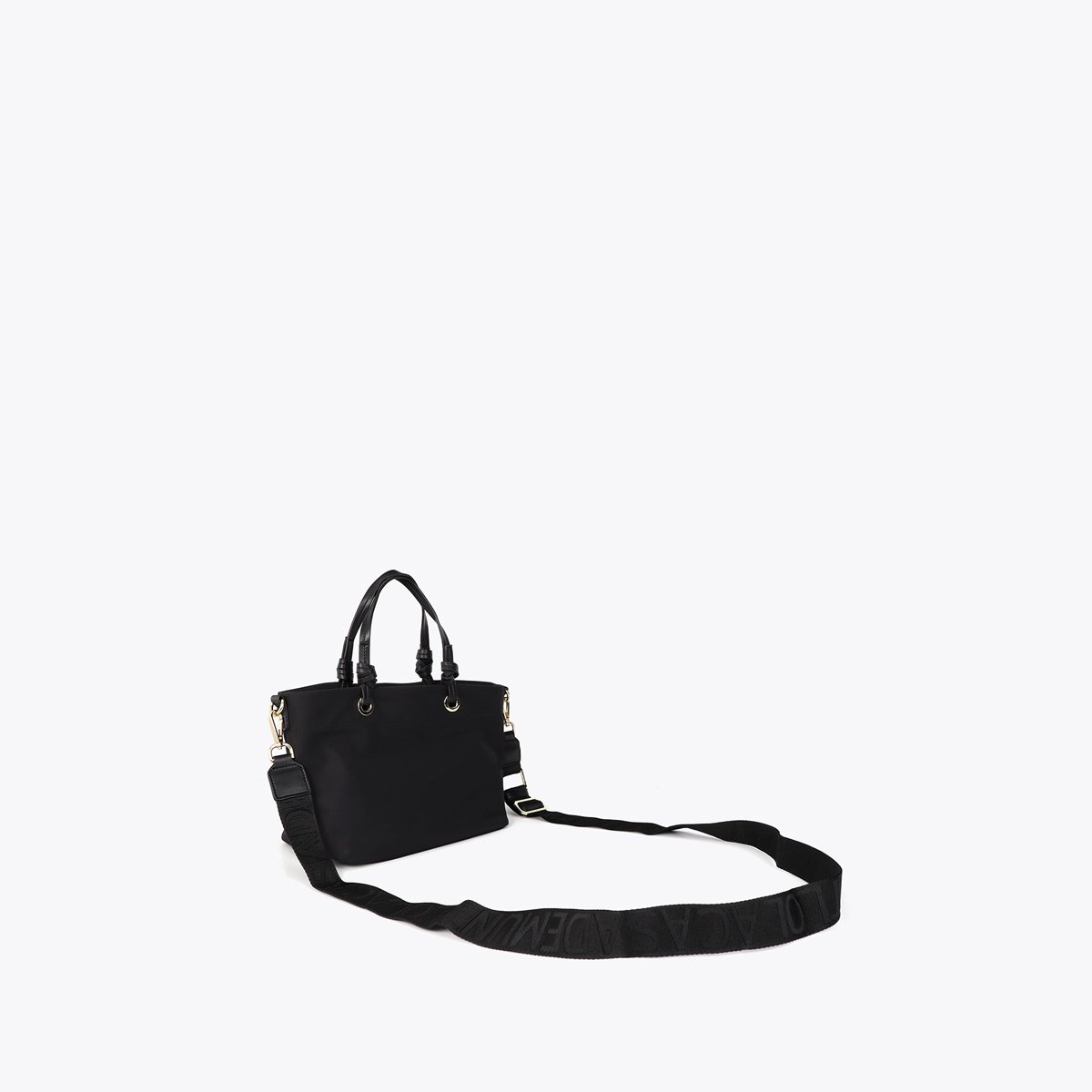 Sac à bandoulière avec patchs et broderies noir, LOLA CASADEMUNT