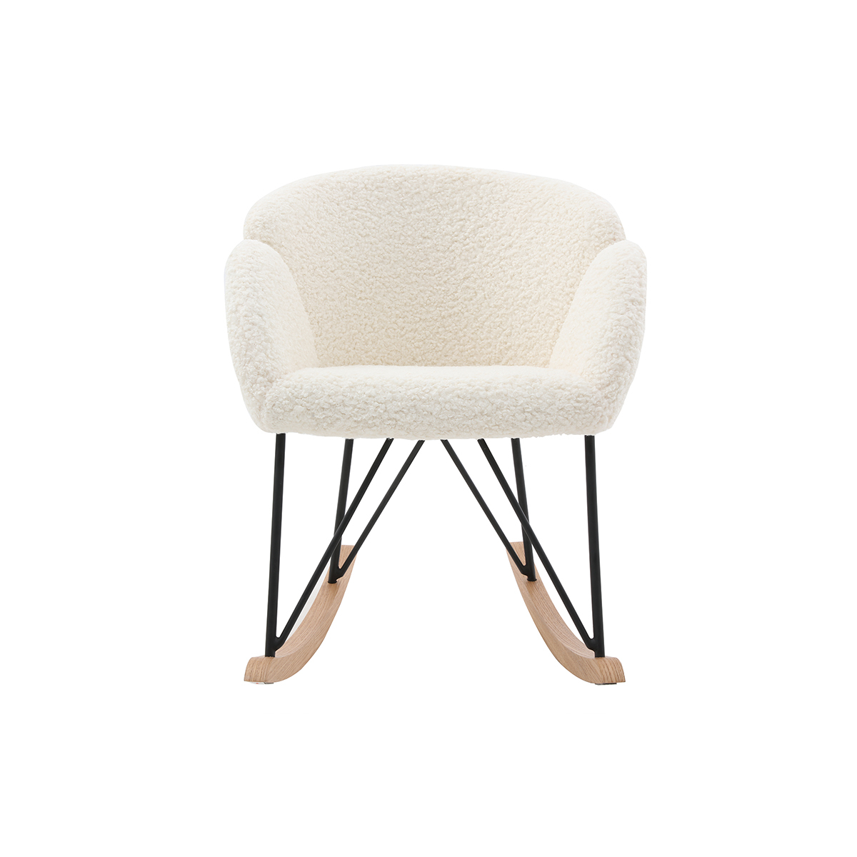 Rocking chair RHAPSODY blanc, MILIBOO