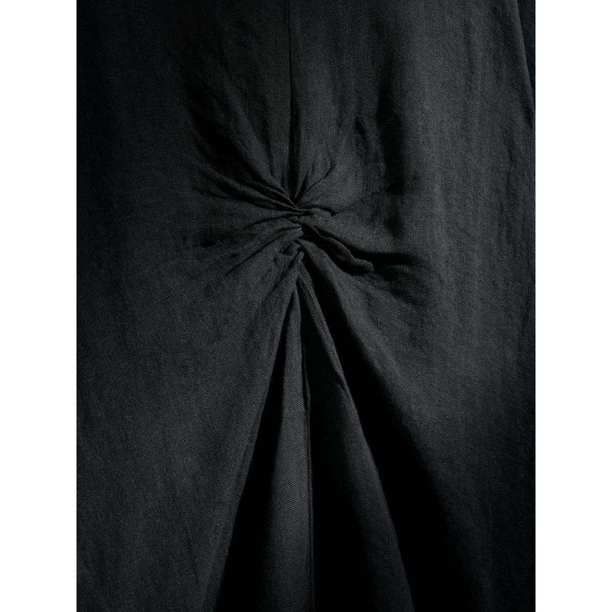 Robe torsadée lin n. premium noir, NEXT