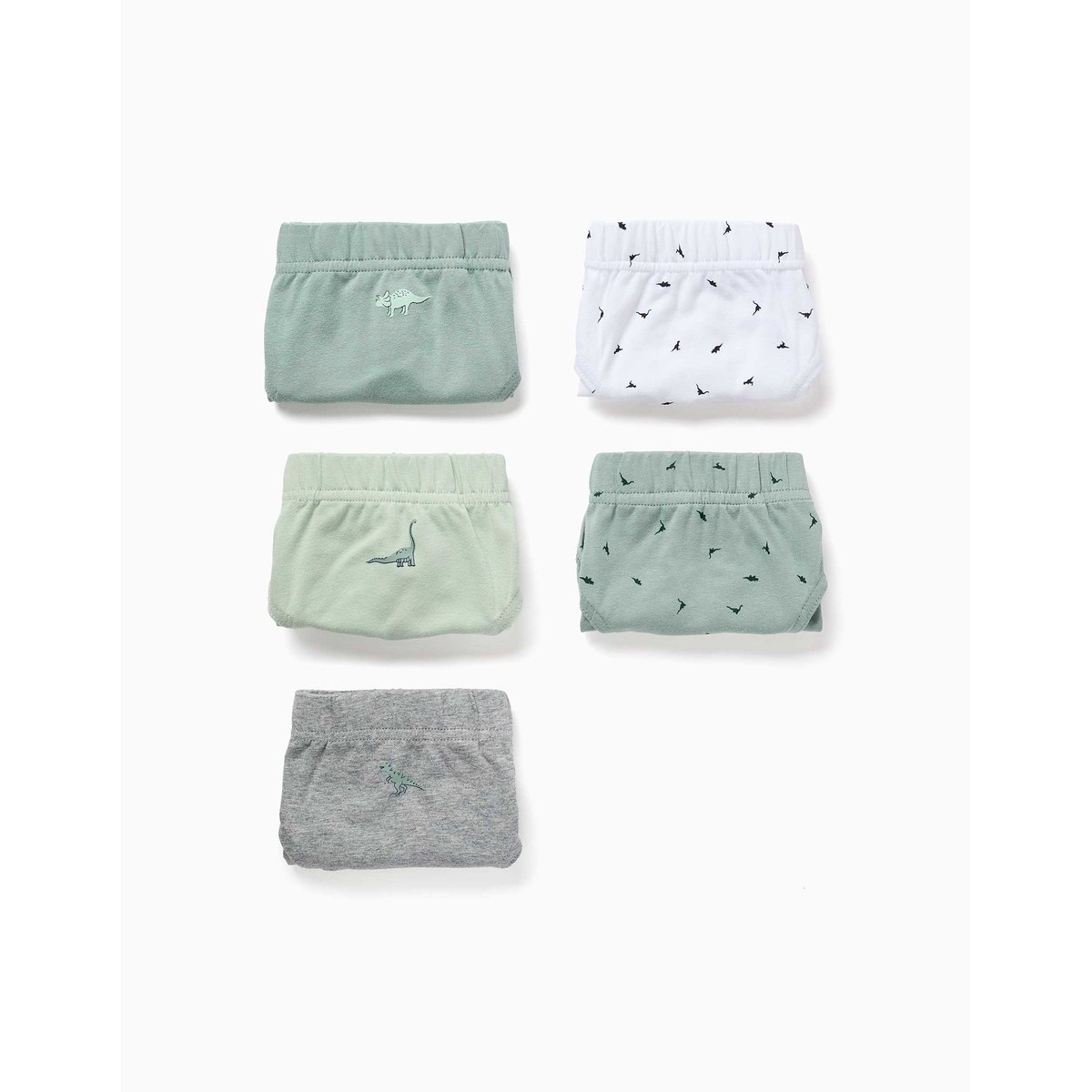 Lot de 5 slips en coton avec imprimés dinosaures multicolore, ZIPPY