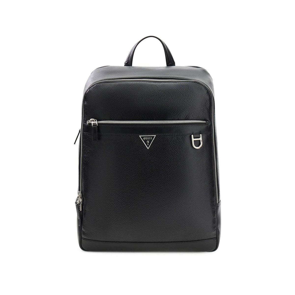 Sac À Dos Monaco En Cuir Véritable noir, GUESS