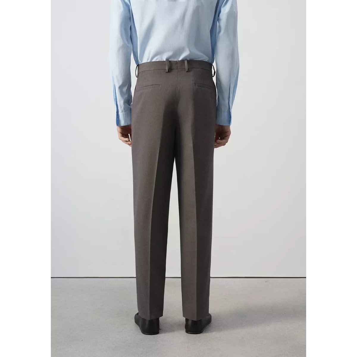 Pantalon costume slim-fit marron moyen, MANGO MAN
