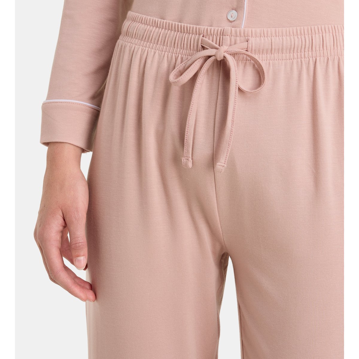 Ensemble pyjama long dera tencel rose, GALERIES LAFAYETTE