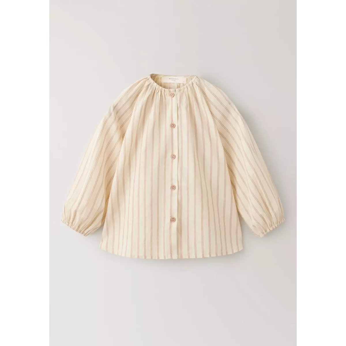 T-shirt de pyjama àrayures nude, MANGO HOME