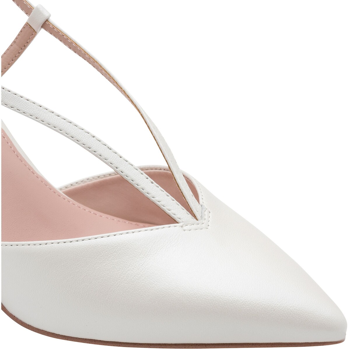 Leather Pointed Heels pearl, TAMARIS