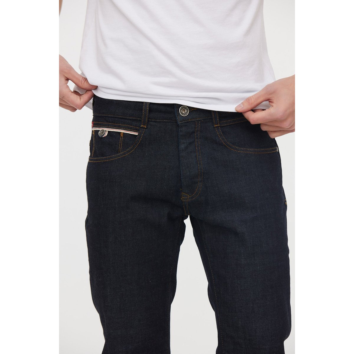 Jean coton straight LONGJOHN bleu marine, LEE COOPER