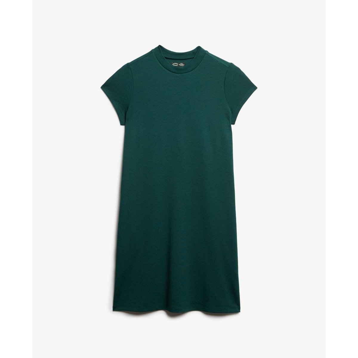 Robe trapèze courte à manches courtes vert forêt, SUPERDRY