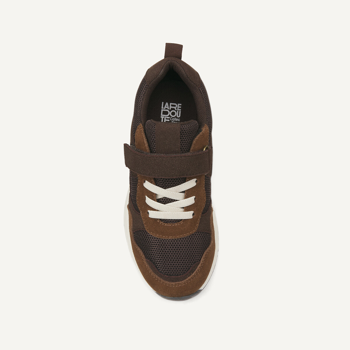 Baskets à lacets élastiqués marron, LA REDOUTE COLLECTIONS