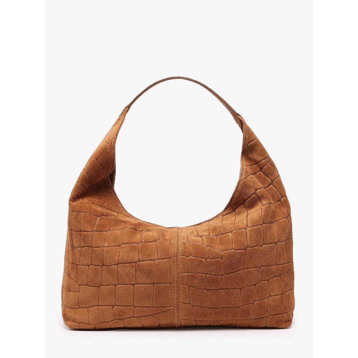 sac porté épaule Velvet croco cuir cuoio, MILANO