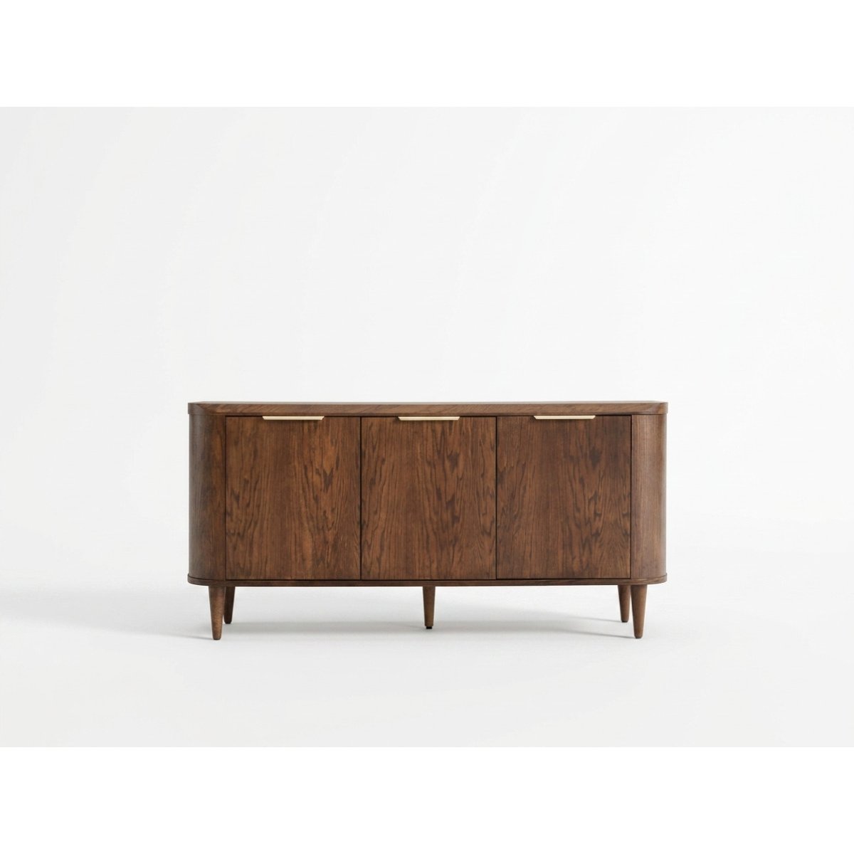 Buffet bas en 3 portes 179 cm, MAZARGUES marron foncé, BOBOCHIC