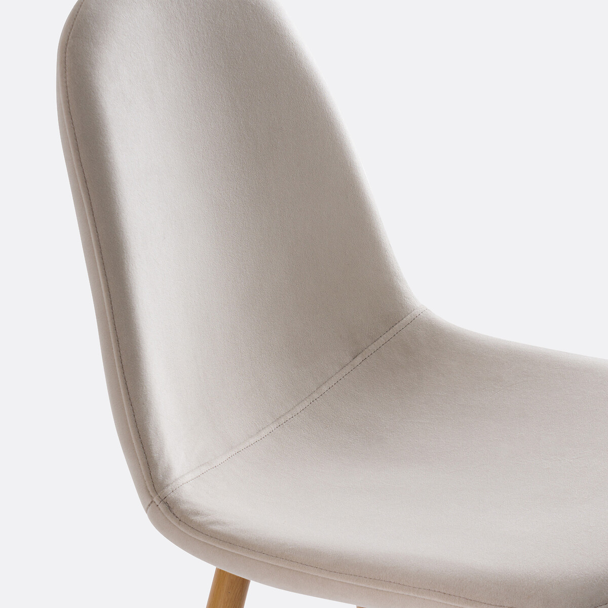 Chaise velours, Polina ecru, LA REDOUTE INTERIEURS