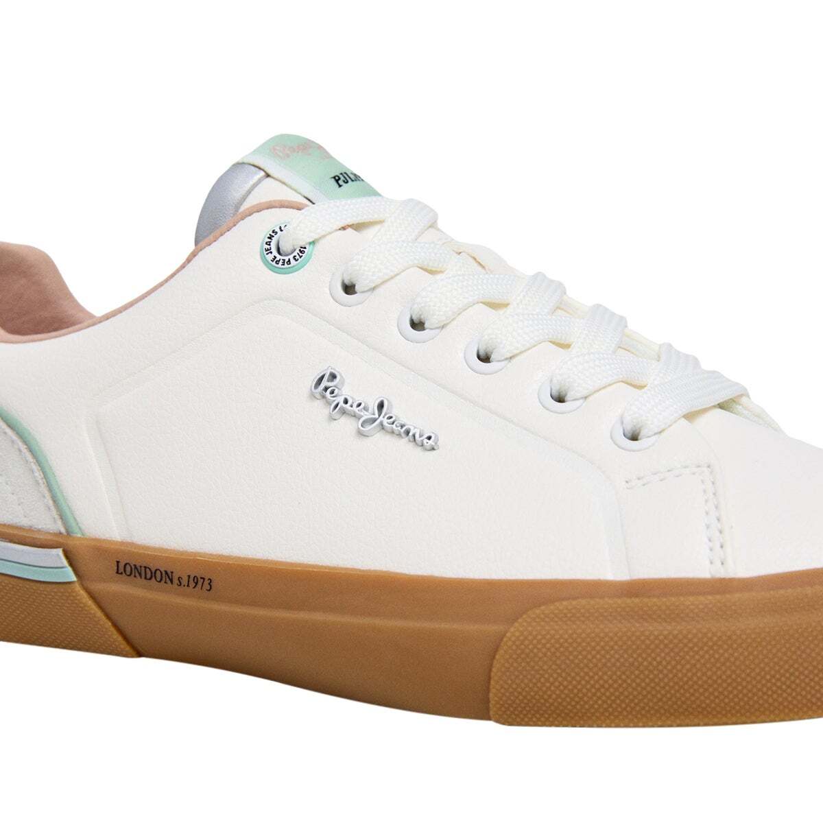 Kenton - Baskets Classiques Avec Détails En Daim vert clair, PEPE JEANS