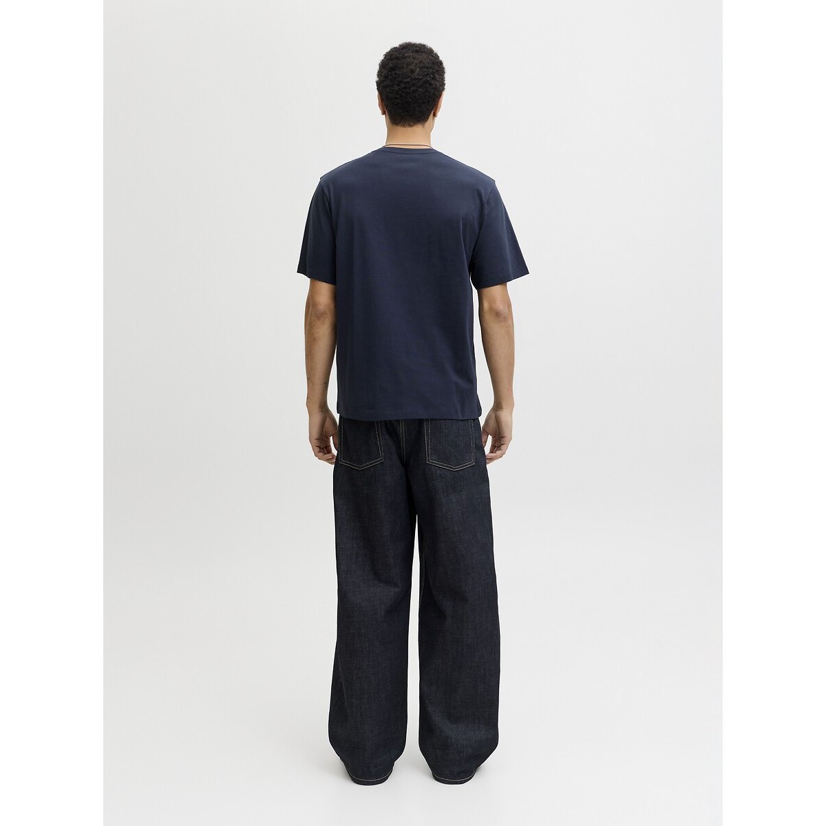 T-shirt manches courtes bleu marine, JACK & JONES