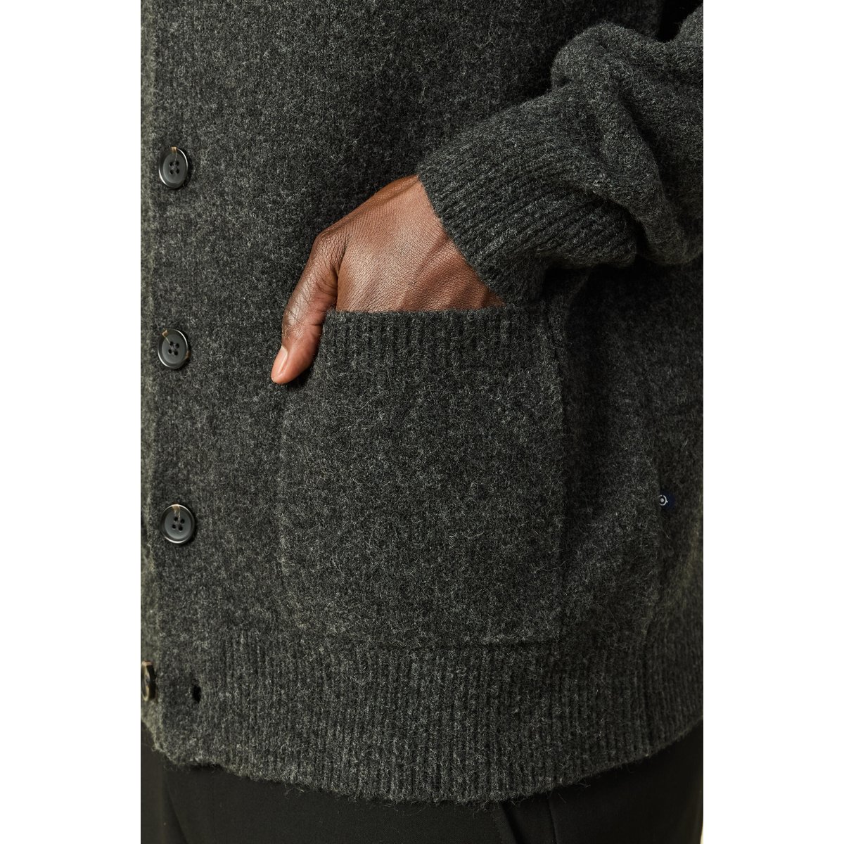 Gilet manches longues gris foncé, BONOBO