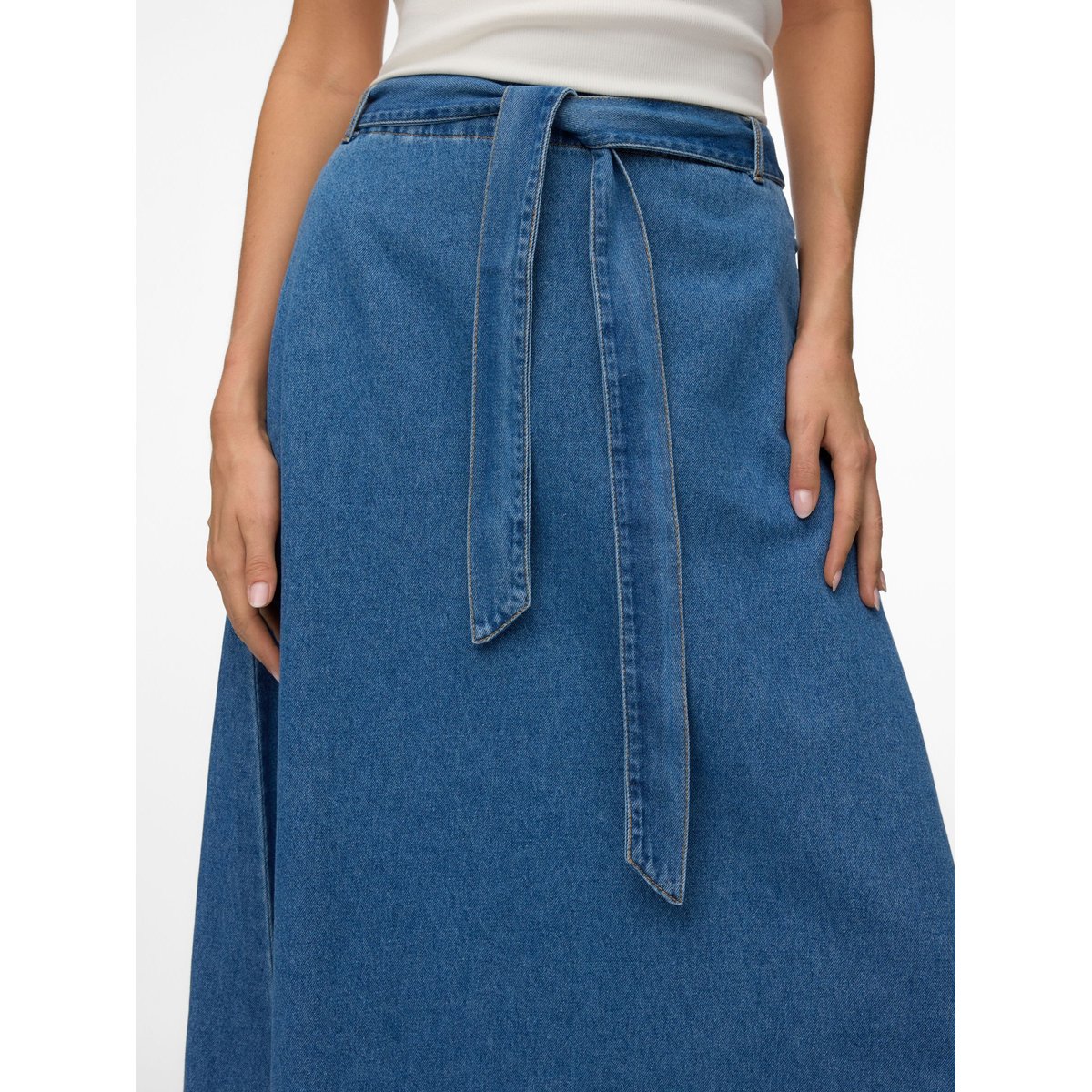 Jupe En Denim medium blue denim 1, VERO MODA