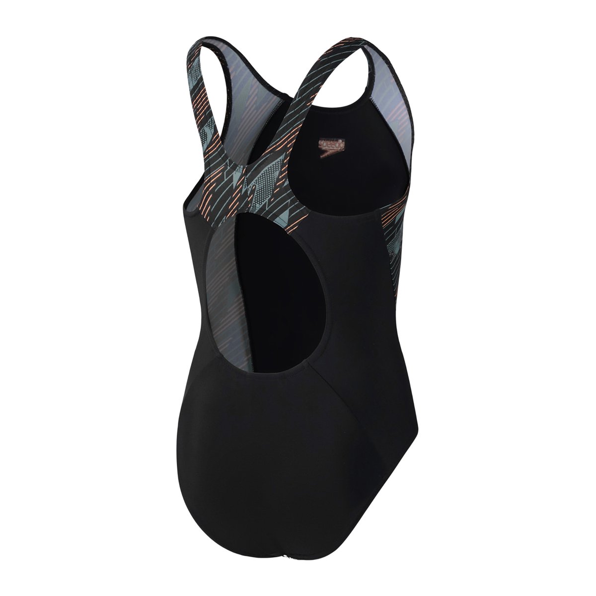 Maillot de bain 1 pièce dos nageur motif/style à motifs HYPERBLOOM SPLICE noir, SPEEDO