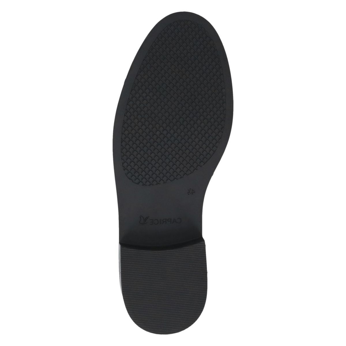 Slipper en cuir noir mat, CAPRICE