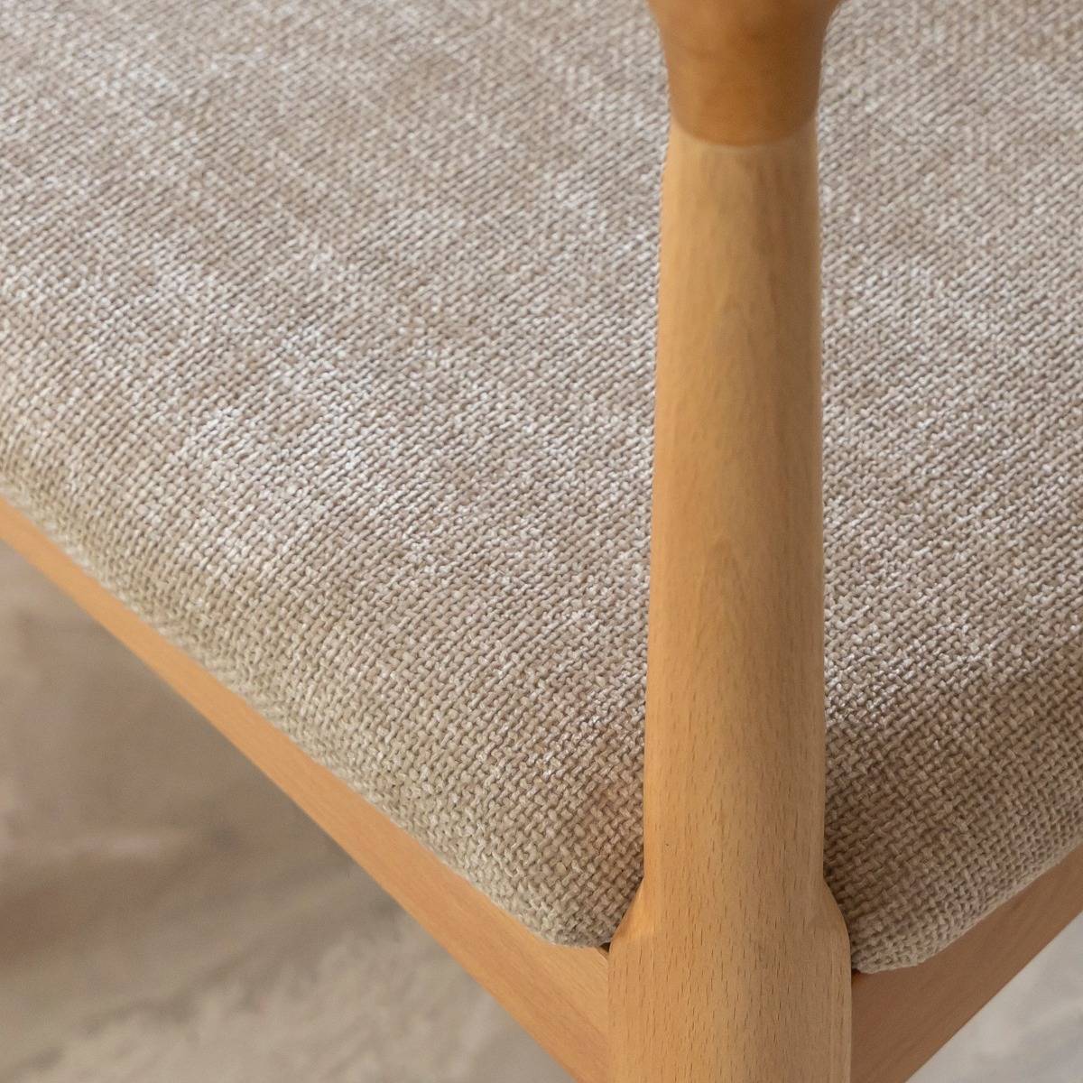 Lot de 2 chaises en bois d'hêtre ALINE bois clair, MADE IN MEUBLES 