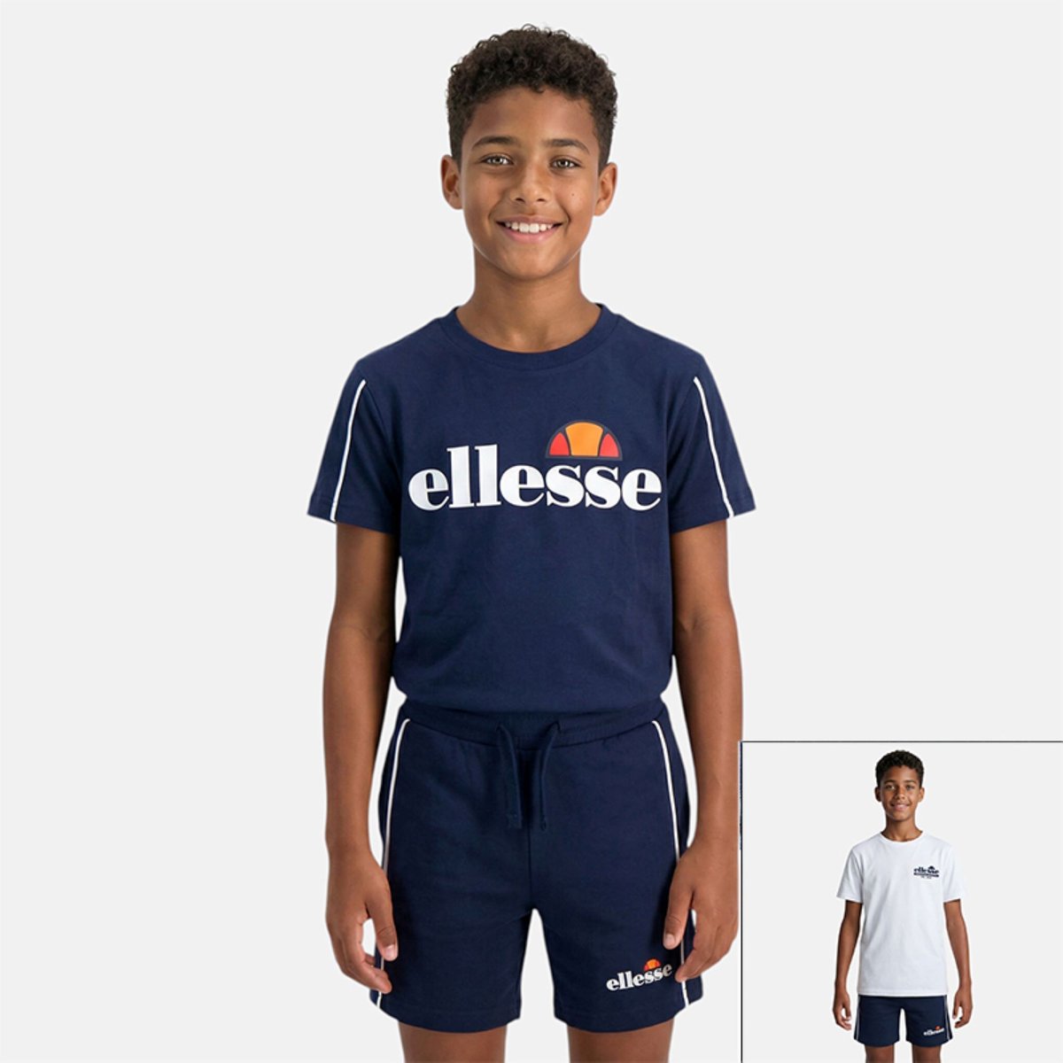 Lot de 2 t-shirts manches courtes et short SUMMER CAMP bleu marine, ELLESSE