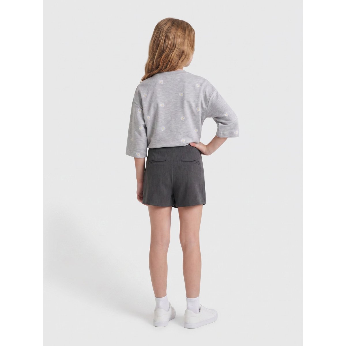 Jupe dark grey melange, KIDS ONLY