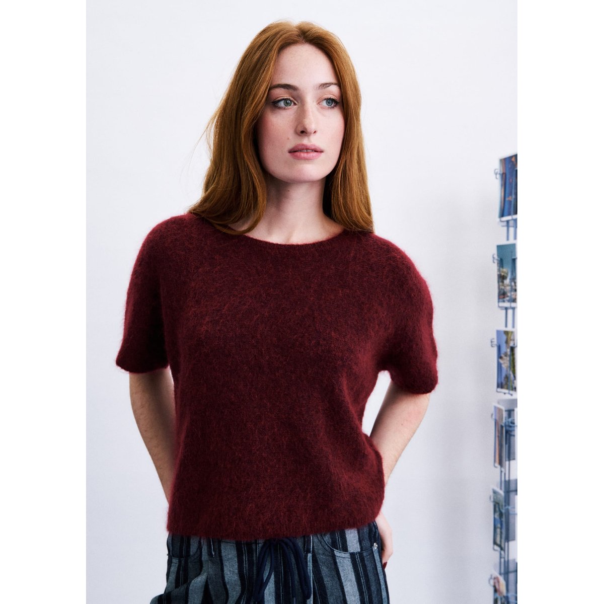 Pull Sanriku en mohair SANRIKU bordeaux, FRNCH