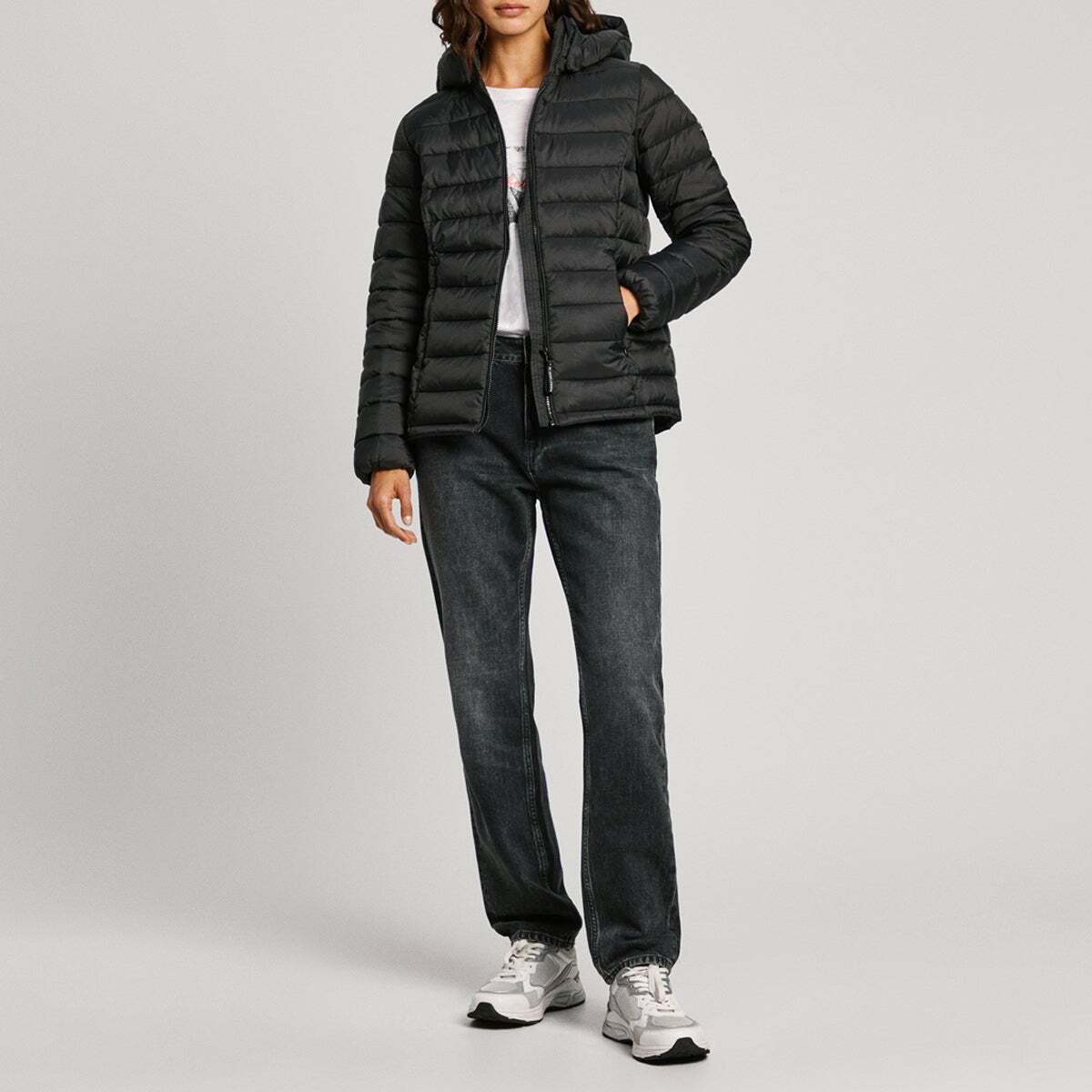 Veste Matelassée Impérmeable noir, PEPE JEANS