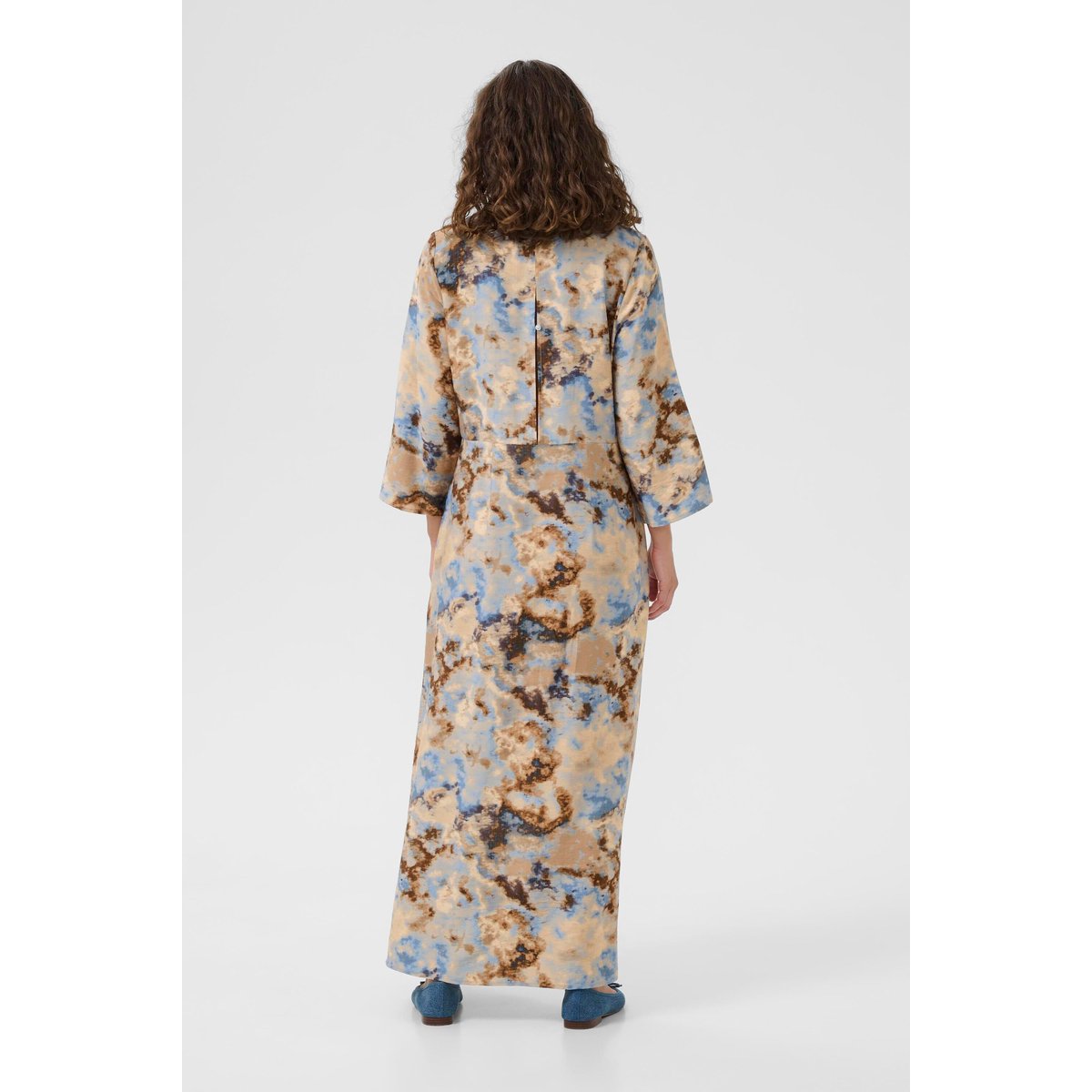 Robe marron bleu brown/blue splash, CULTURE