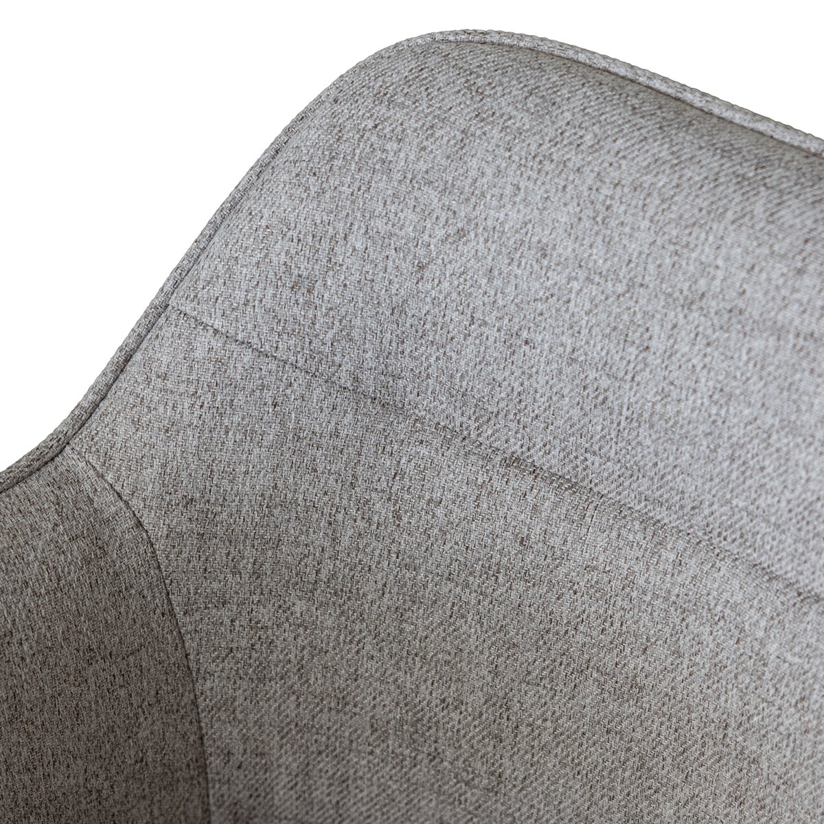 Lot de 2 chaises en tissu bleu, DANNA gris, noir, HAPPY GARDEN