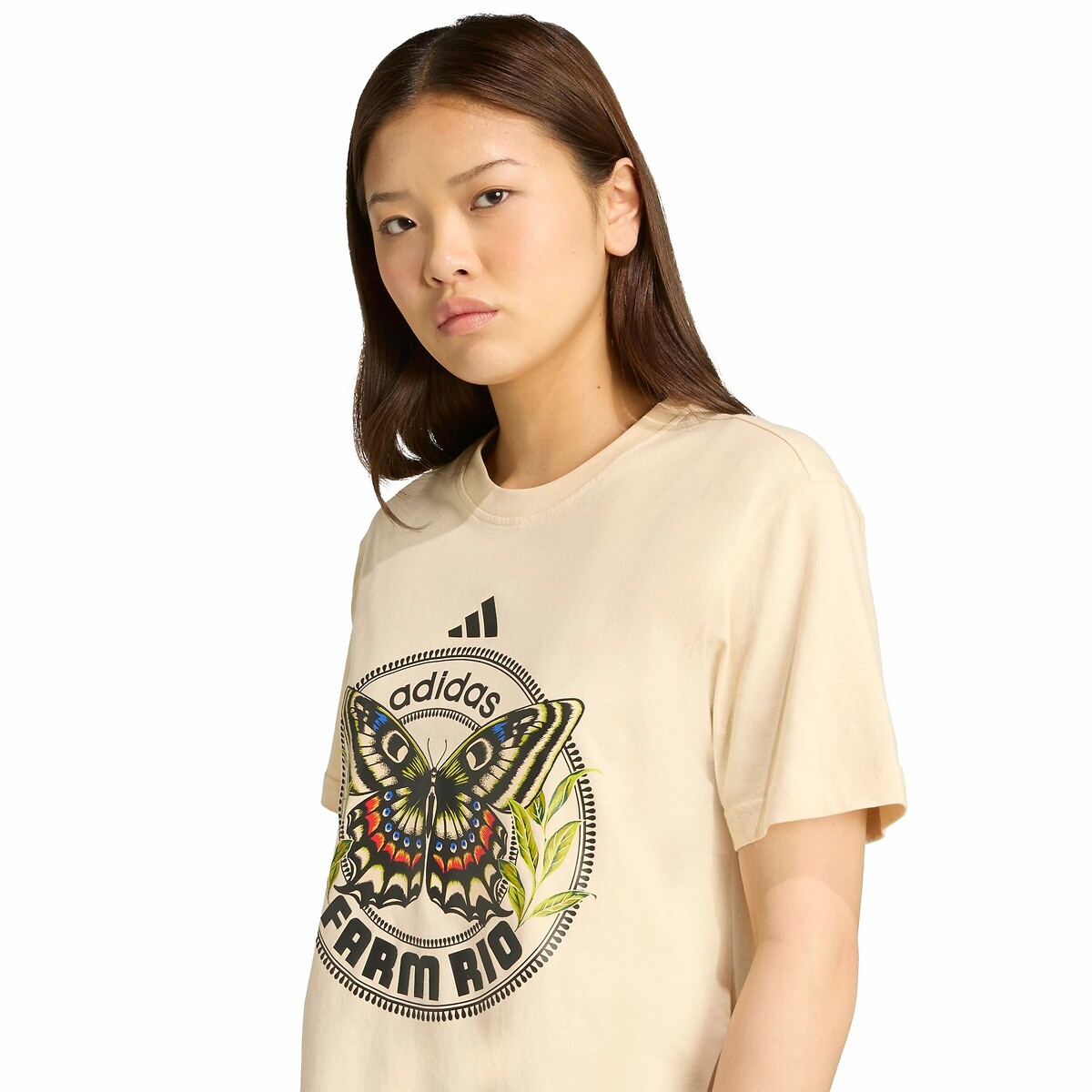 T-shirt FARM RIO beige, ADIDAS SPORTSWEAR