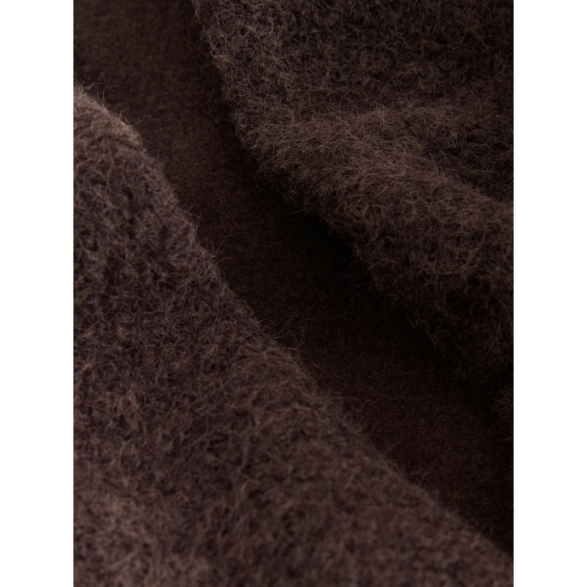 Cardigan d'intérieur cache-cœur effet brossé marron chocolat, NEXT