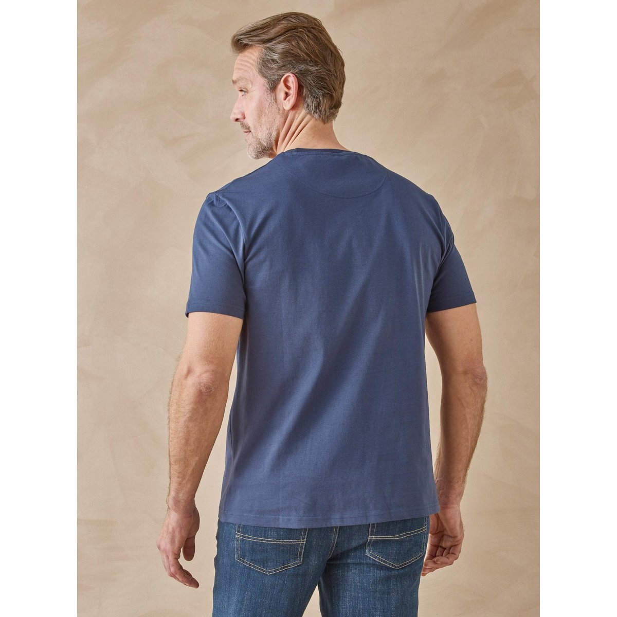 Lot de 2 tee-shirts rayés homme lot bleu, DAXON