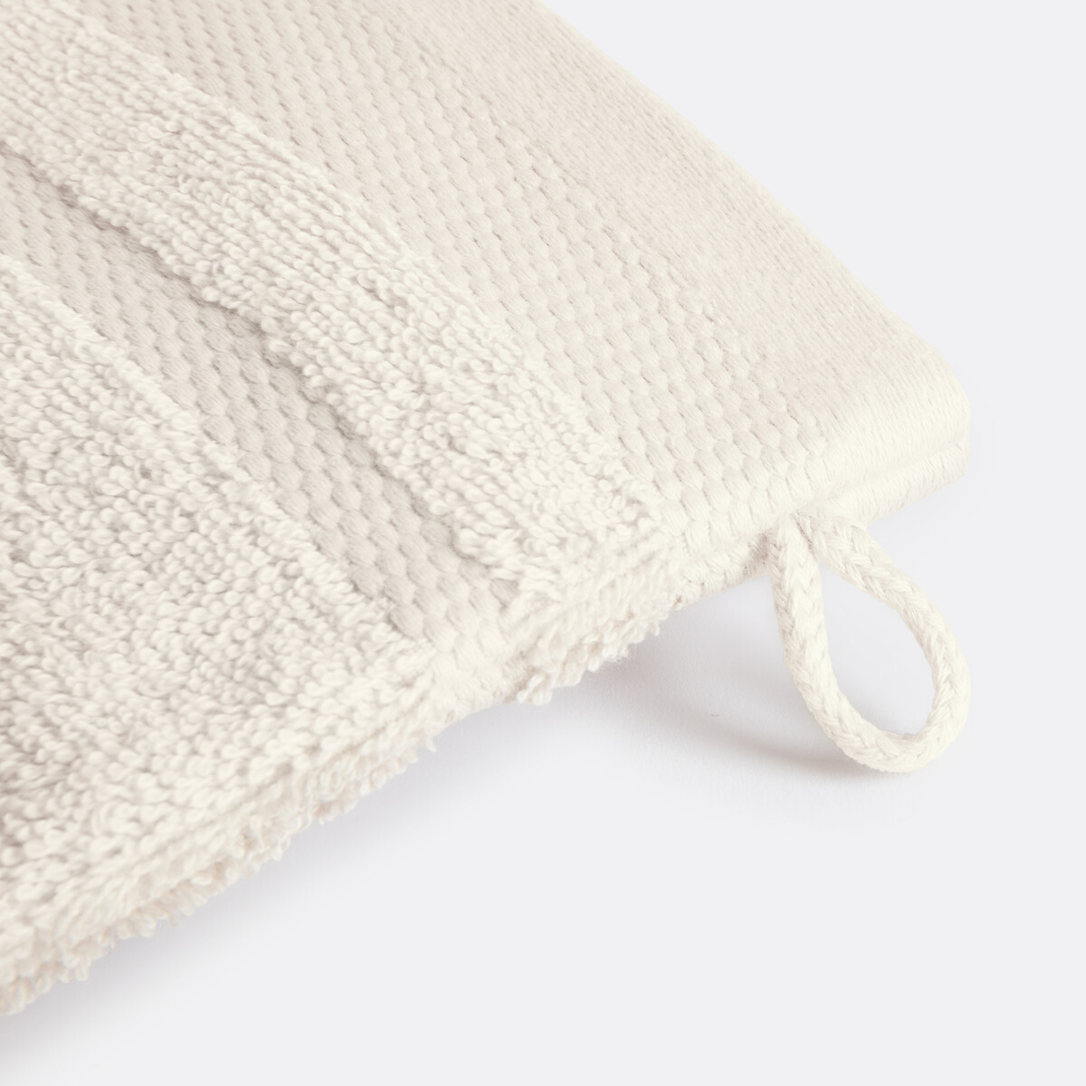 Pack of 4 Kheops Wash Mitts in Combed Cotton, 600g/m2 off-white, LA REDOUTE INTERIEURS