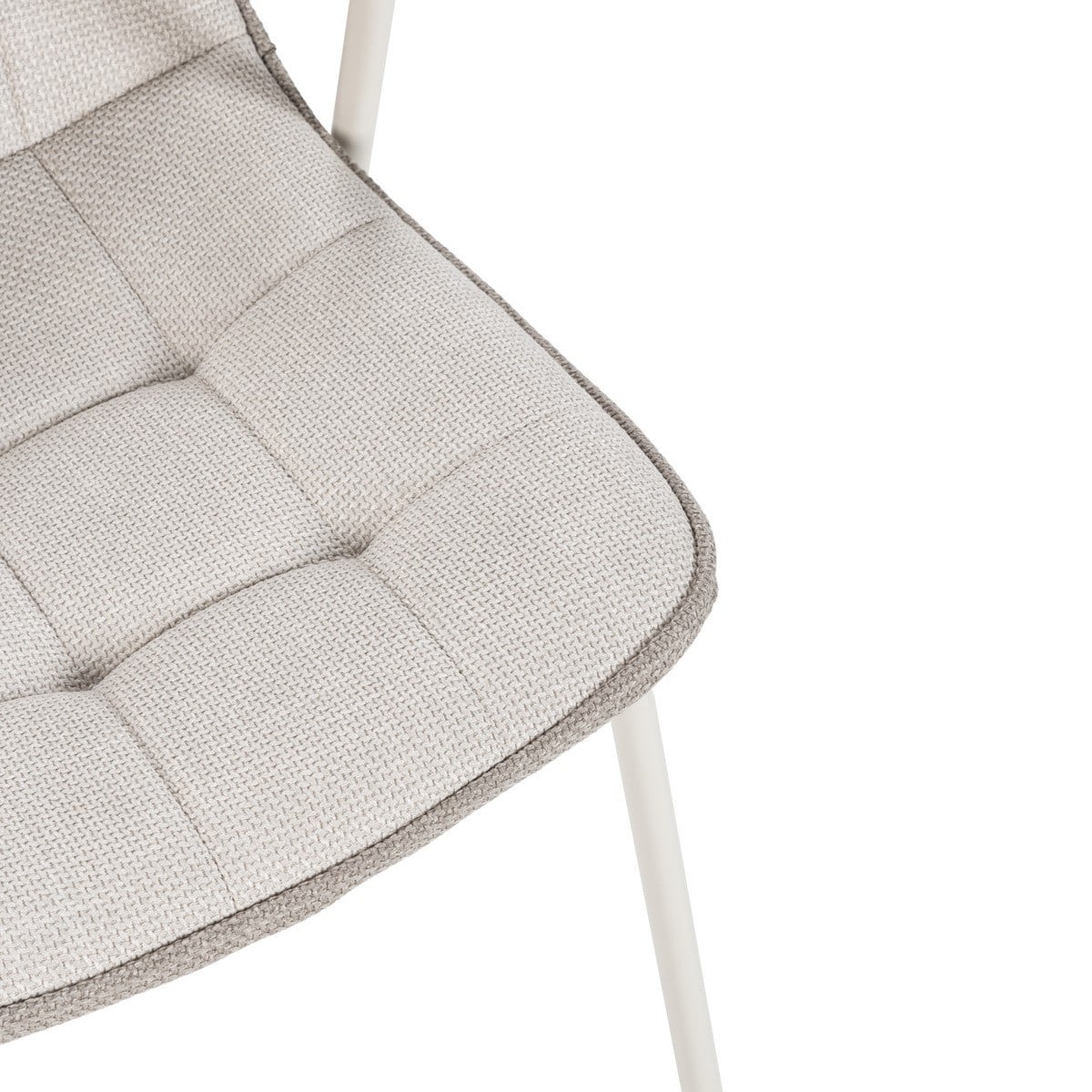 Chaises lot de 4 en métal - ZÉLIE beige, CALICOSY