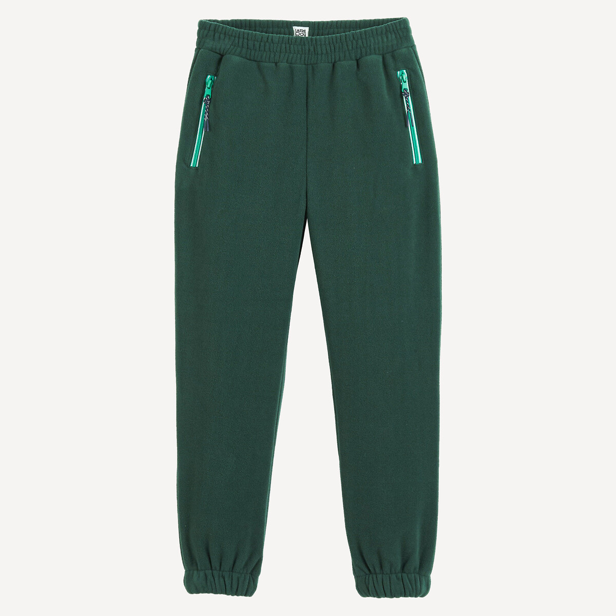 Pantalon de jogging en polaire vert, LA REDOUTE COLLECTIONS