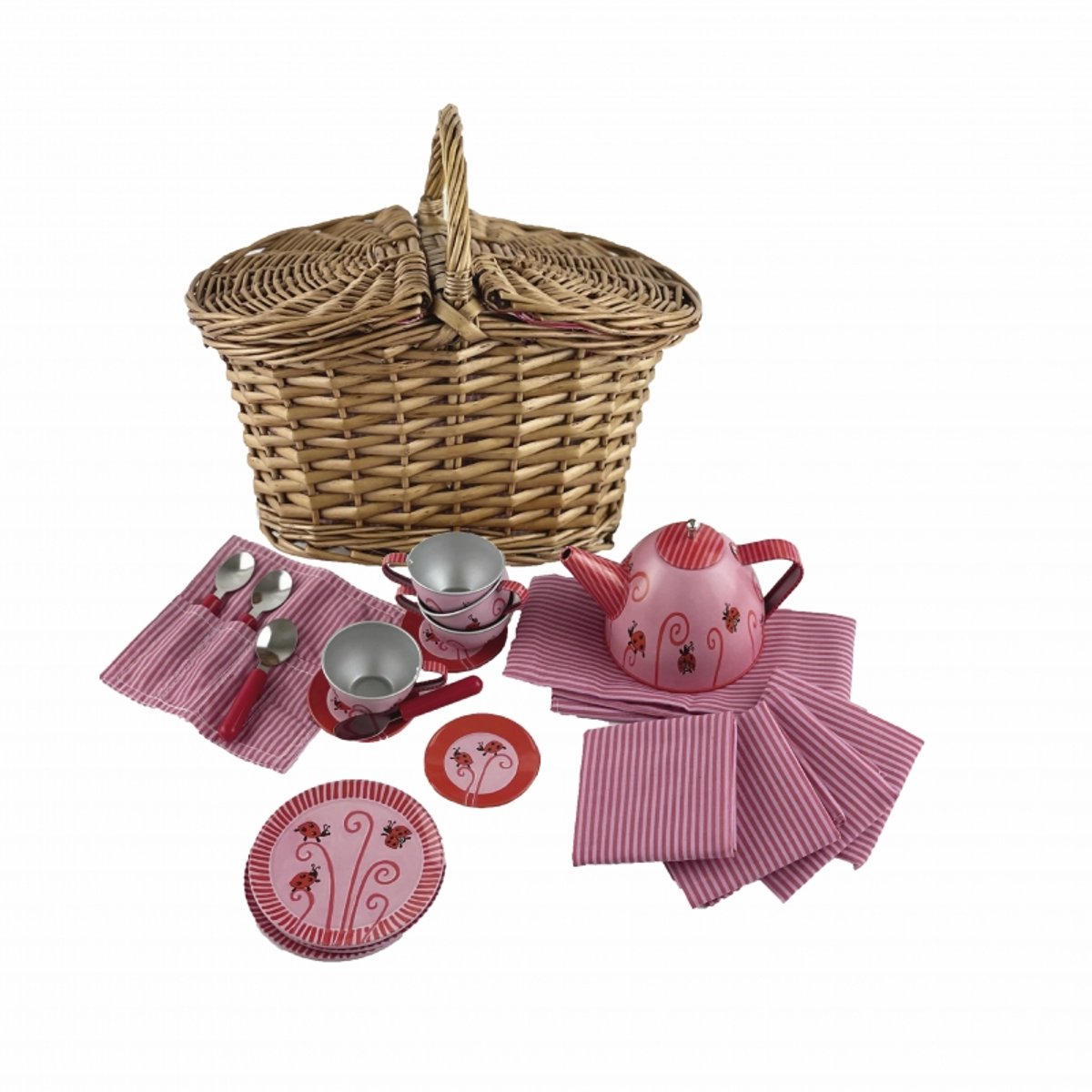 Service à thé en métal Coccinelle rouge, EGMONT TOYS
