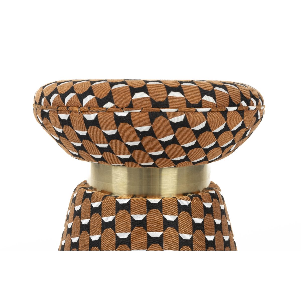 Tabouret design en métal, PIN marron, BOITE A DESIGN